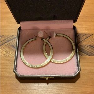 Vintage Juicy Couture hoop earrings